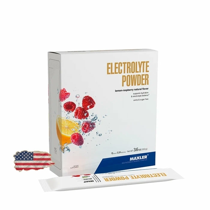 Комплекс электролитов Maxler Electrolyte Powder 15 стиков по 6.8 гр - 102 грамма