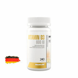 Витамин Д3 Maxler Vitamin D3 600 МЕ - 240 капсул, 240 порций