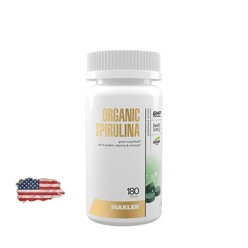 Спирулина органическая Maxler Organic Spirulina 500 мг - 180 таблеток, 60 порций