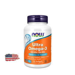 Ультра Омега-3 Now Foods Ultra Omega-3 - 90 капсул, 90 порций