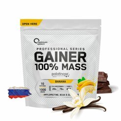 Гейнер Optimum System 100% Mass Gainer - 1000 грамм, 10 порций