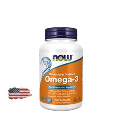Омега-3 Now Foods Omega-3 - 100 капсул, 50 порций