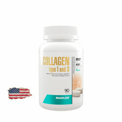 Коллаген тип 1 и 3 Maxler Collagen type 1 and 3 - 90 таблеток, 30 порций
