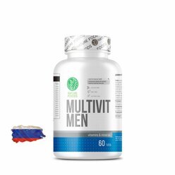 Витамины для мужчин Nature Foods Multivit Men - 60 таблеток, 60 порций