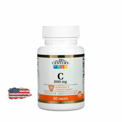 Витамин C 21ST CENTURY® Vitamin С 1000 мг - 60 таблеток, 60 порций