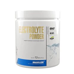 Без вкуса (Natural) - Комплекс электролитов Maxler Electrolyte Powder - 204 грамма, 30 порций