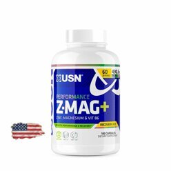 Цинк, Магний и Витамин B6 USN Performance Z-Mag+ - 180 капсул, 60 порций