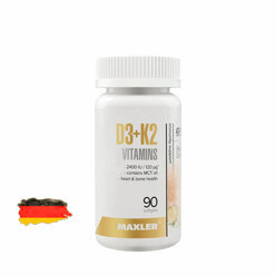 Комплекс микроэлементов Maxler Vitamin D3 + K2 - 90 капсул, 90 порций