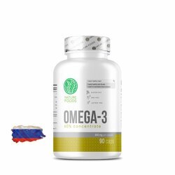 Омега-3 Nature Foods Omega-3 60% - 90 капсул, 90 порций