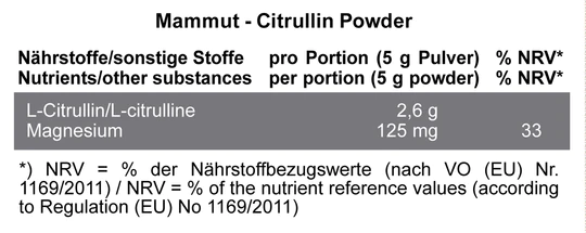 De schuld geven Installeren erosie Цитруллин Mammut Nutrition Citrulline Powder - 200 грамм, 40 порций