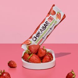 Клубника (Strawberry) - Протеиновый батончик Chikalab Chikabar - 60 грамм