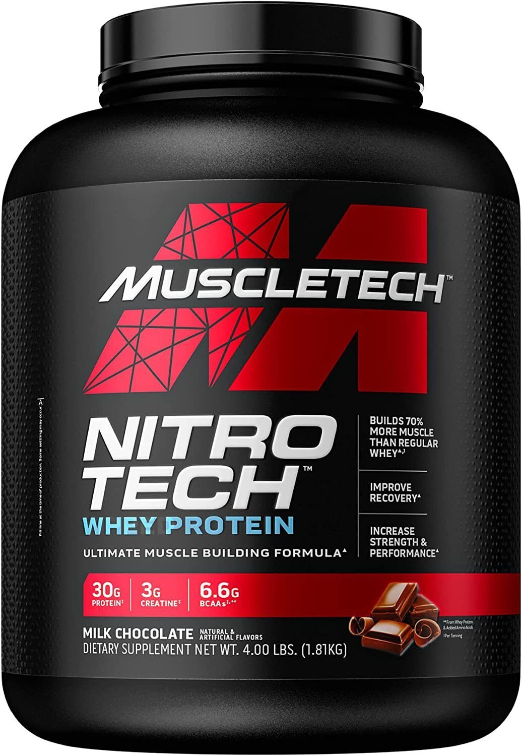 MUSCLETECH NITRO-TECH Whey 1.81 kg Milk Chocolate