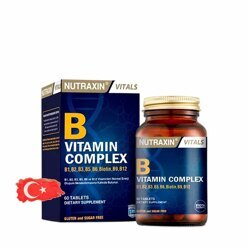 Комплекс витаминов группы B Nutraxin Vitamin B Complex - 60 таблеток, 60 порций