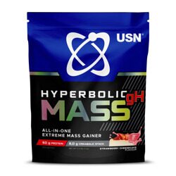 Гейнер USN Hyperbolic Mass gH Gainer – 1 кг, Клубничный Чизкейк (Strawberry Cheesecake)