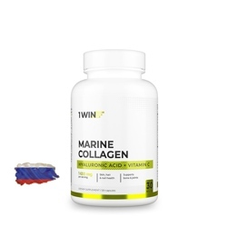 Морской коллаген 1WIN Marine Collagen 1650 мг – 120 капсул, 30 порций