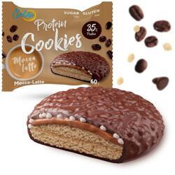 Мокка Латте - Протеиновое печенье Solvie Protein Cookies глазированное молочным шоколадом - 60 грамм