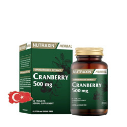 Экстракт клюквы Nutraxin Cranberry 500 мг – 60 таблеток, 30 порций