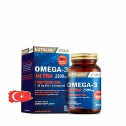 Рыбий жир Омега-3 Nutraxin Omega-3 Ultra 2500 мг - 30 капсул, 15 порций