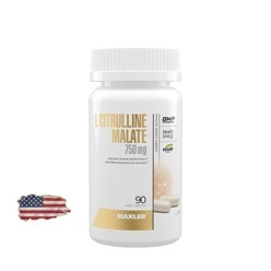 Цитруллин Maxler L-Citrulline Malate 750 мг – 90 капсул, 30 порций