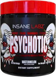 Арбуз (Watermelon) - Предтренировочный комплекс Insane Labz PSYCHOTIC - 219 грамм, 35 порций