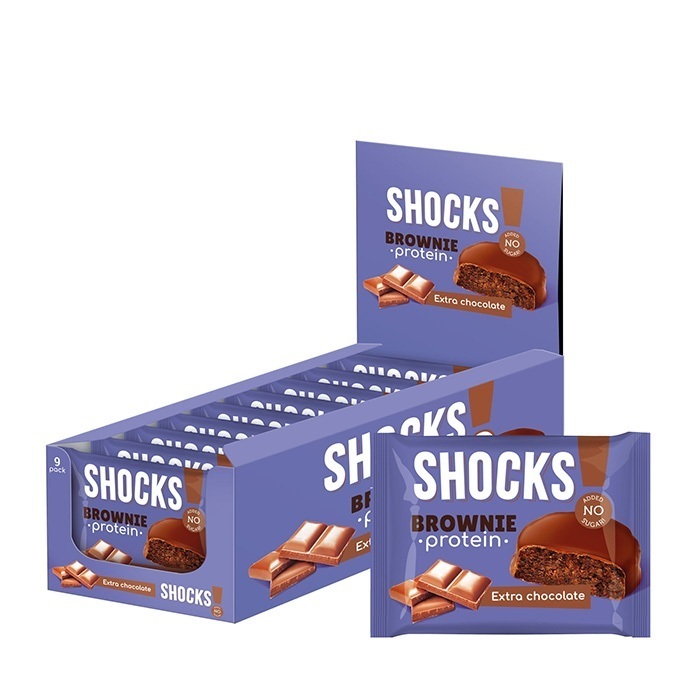 Протеиновое печенье Брауни FitnesShock Brownie – 50 грамм