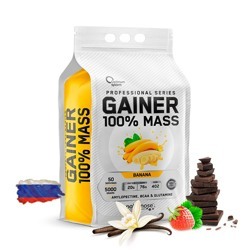 Гейнер Optimum System 100% Mass Gainer - 5000 грамм, 50 порций