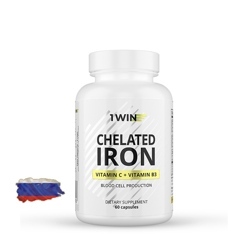 Хелат железа 1WIN Iron Chelated – 60 капсул, 30 порций
