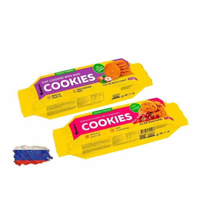 Овсяное печенье SNAQ FABRIQ COOKIES - 9 штук